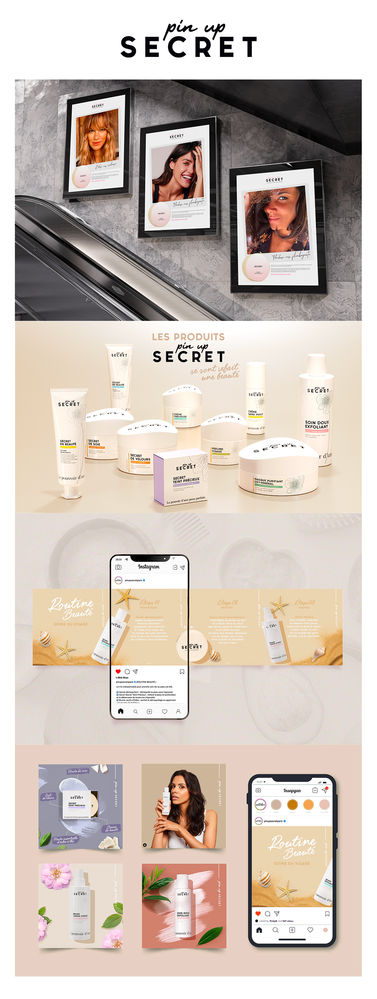 Identité de marque PinUp Secret